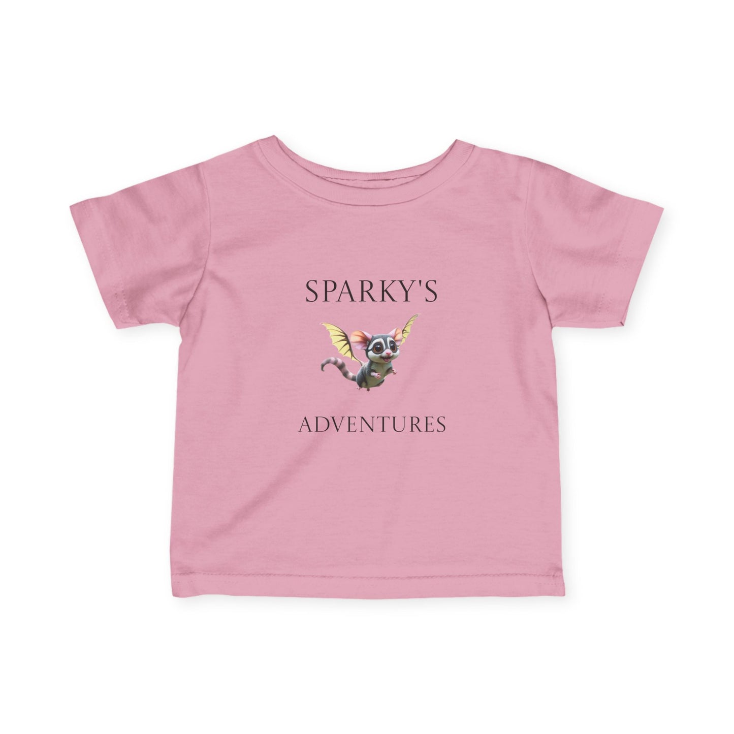 Sparky's Adventures Infant T-Shirt, Dark Colors Cute Baby Tee, Fun Children's Apparel, Unique Gift Idea, Playful Kids Wear