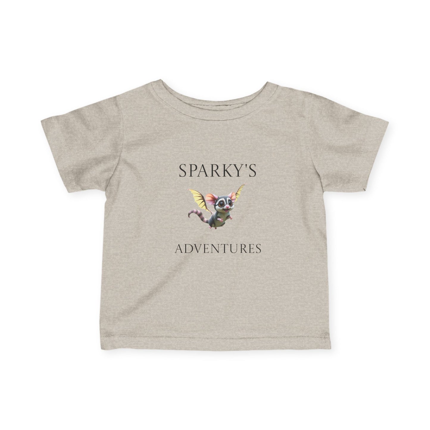 Sparky's Adventures Infant T-Shirt, Dark Colors Cute Baby Tee, Fun Children's Apparel, Unique Gift Idea, Playful Kids Wear