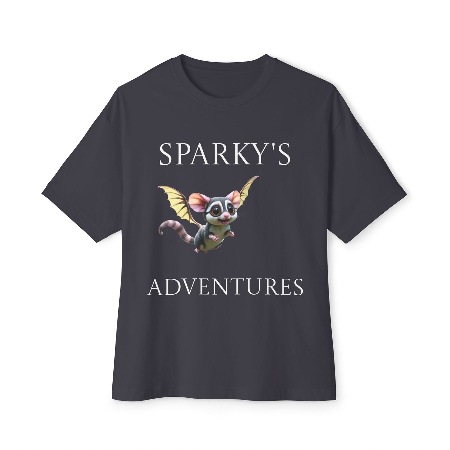 Sparky's Adventures Dark Colors Unisex Oversized Boxy Tee