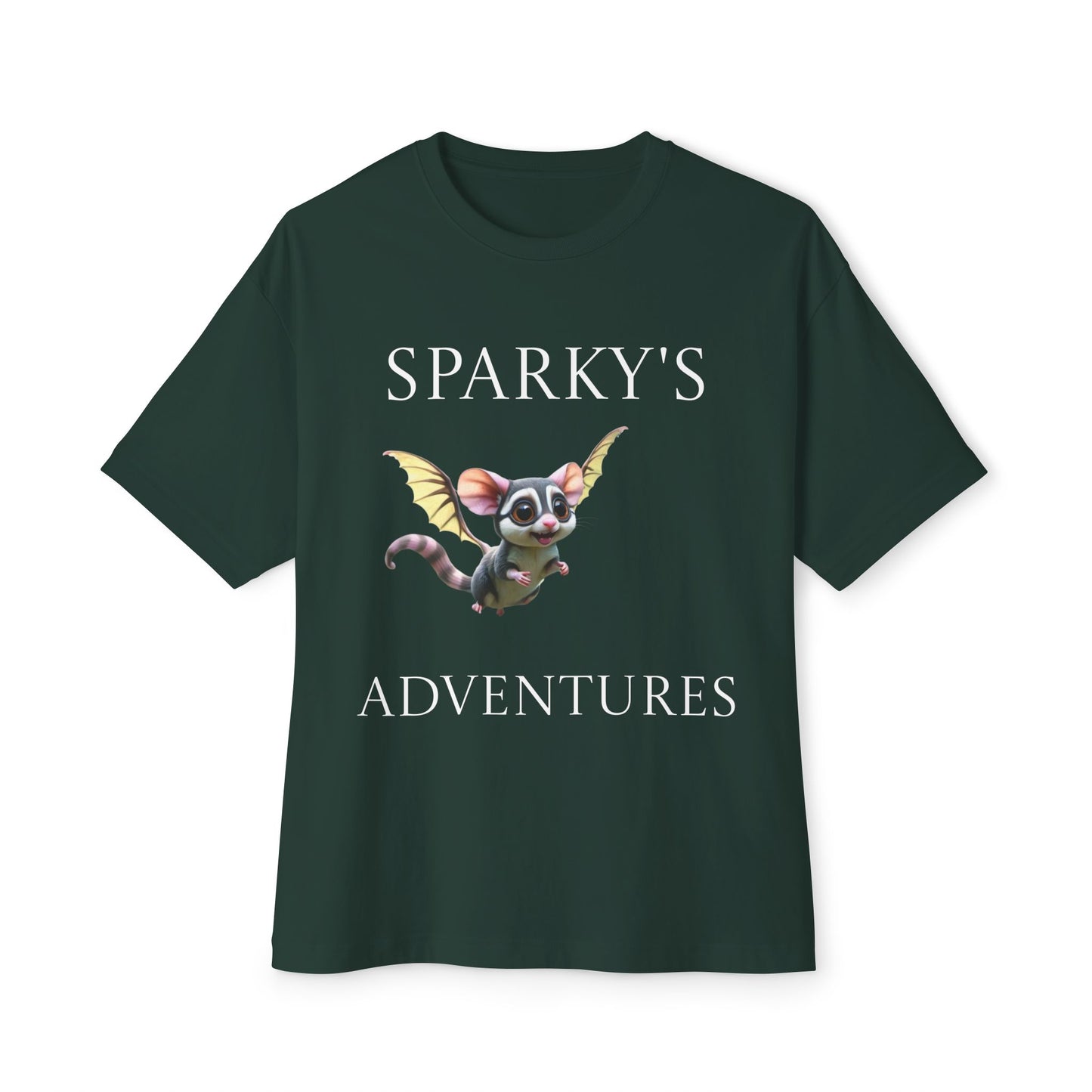 Sparky's Adventures Dark Colors Unisex Oversized Boxy Tee