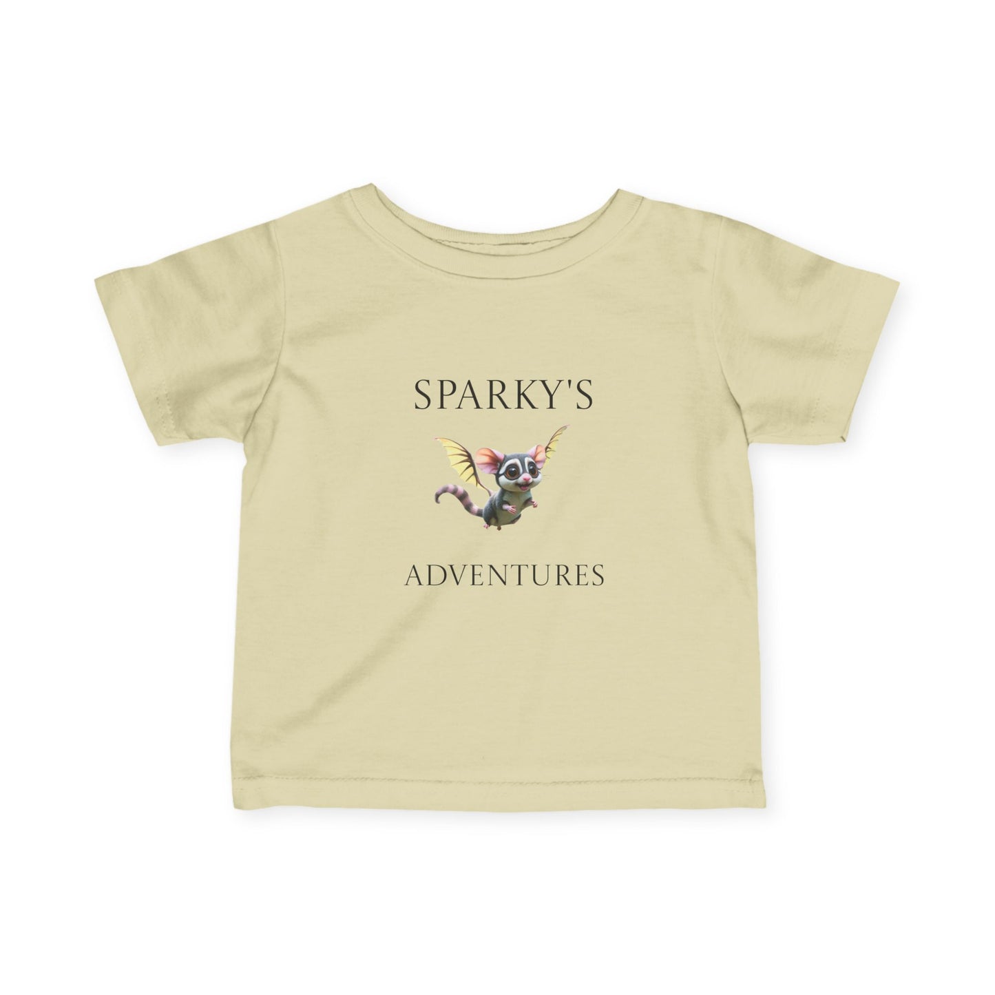 Sparky's Adventures Infant T-Shirt, Dark Colors Cute Baby Tee, Fun Children's Apparel, Unique Gift Idea, Playful Kids Wear