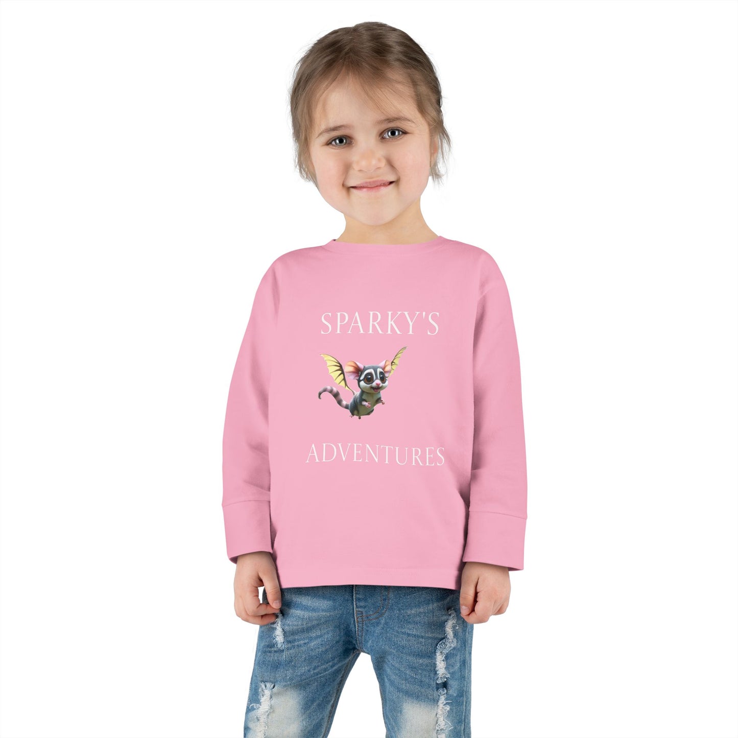 Sparky's Adventures Presents The Adventurous Toddler Long Sleeve Tee Dark Colors - Perfect for Playdates, Birthdays, and Family Outings, Cute Kids Shirt, Gift for Animal Lovers, [...]