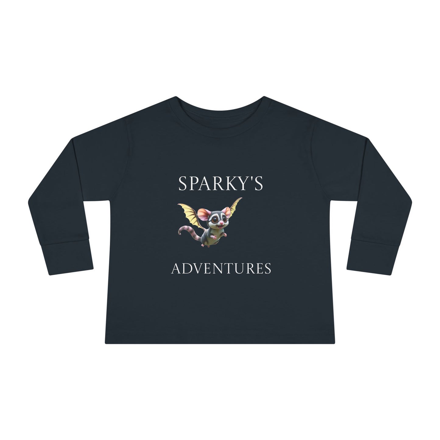 Sparky's Adventures Presents The Adventurous Toddler Long Sleeve Tee Dark Colors - Perfect for Playdates, Birthdays, and Family Outings, Cute Kids Shirt, Gift for Animal Lovers, [...]