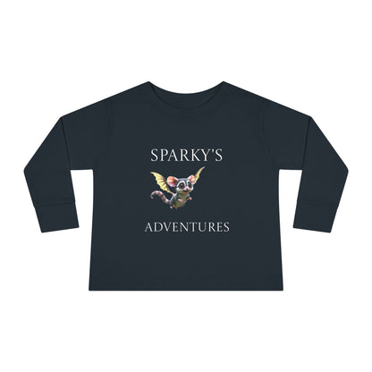 Sparky's Adventures Presents The Adventurous Toddler Long Sleeve Tee Dark Colors - Perfect for Playdates, Birthdays, and Family Outings, Cute Kids Shirt, Gift for Animal Lovers, [...]