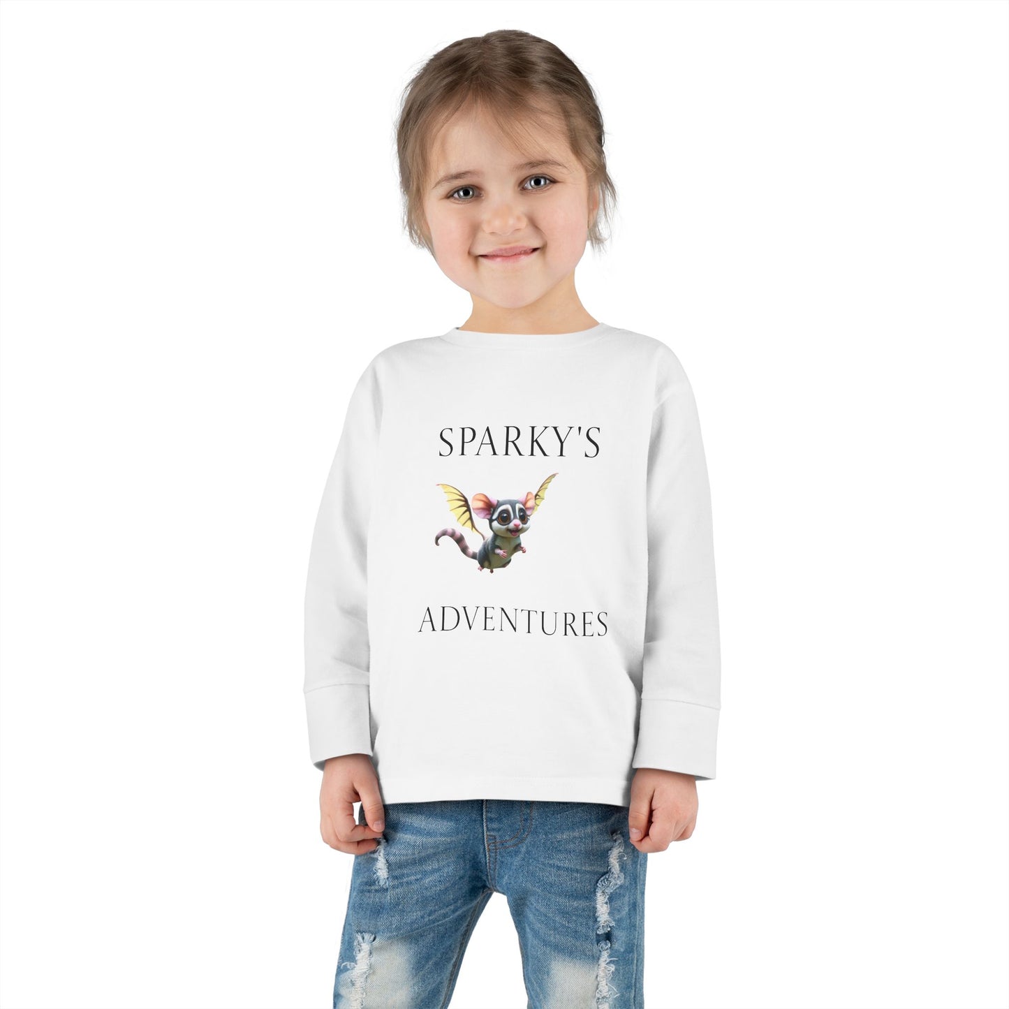 Sparky's Adventures Presents The Adventurous Toddler Long Sleeve Tee - Perfect for Playdates, Birthdays, and Family Outings, Cute Kids Shirt, Gift for Animal Lovers, [...]