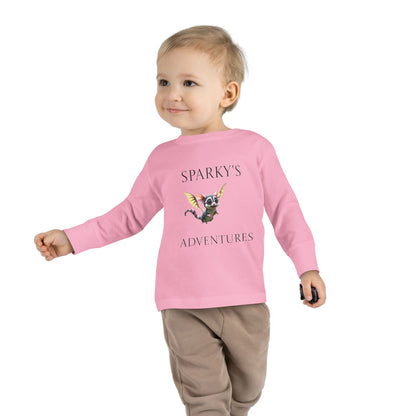 Sparky's Adventures Presents The Adventurous Toddler Long Sleeve Tee - Perfect for Playdates, Birthdays, and Family Outings, Cute Kids Shirt, Gift for Animal Lovers, [...]