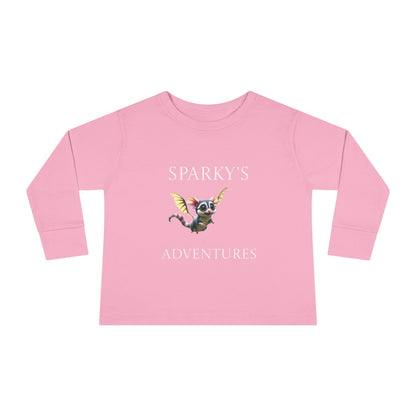 Sparky's Adventures Presents The Adventurous Toddler Long Sleeve Tee Dark Colors - Perfect for Playdates, Birthdays, and Family Outings, Cute Kids Shirt, Gift for Animal Lovers, [...]