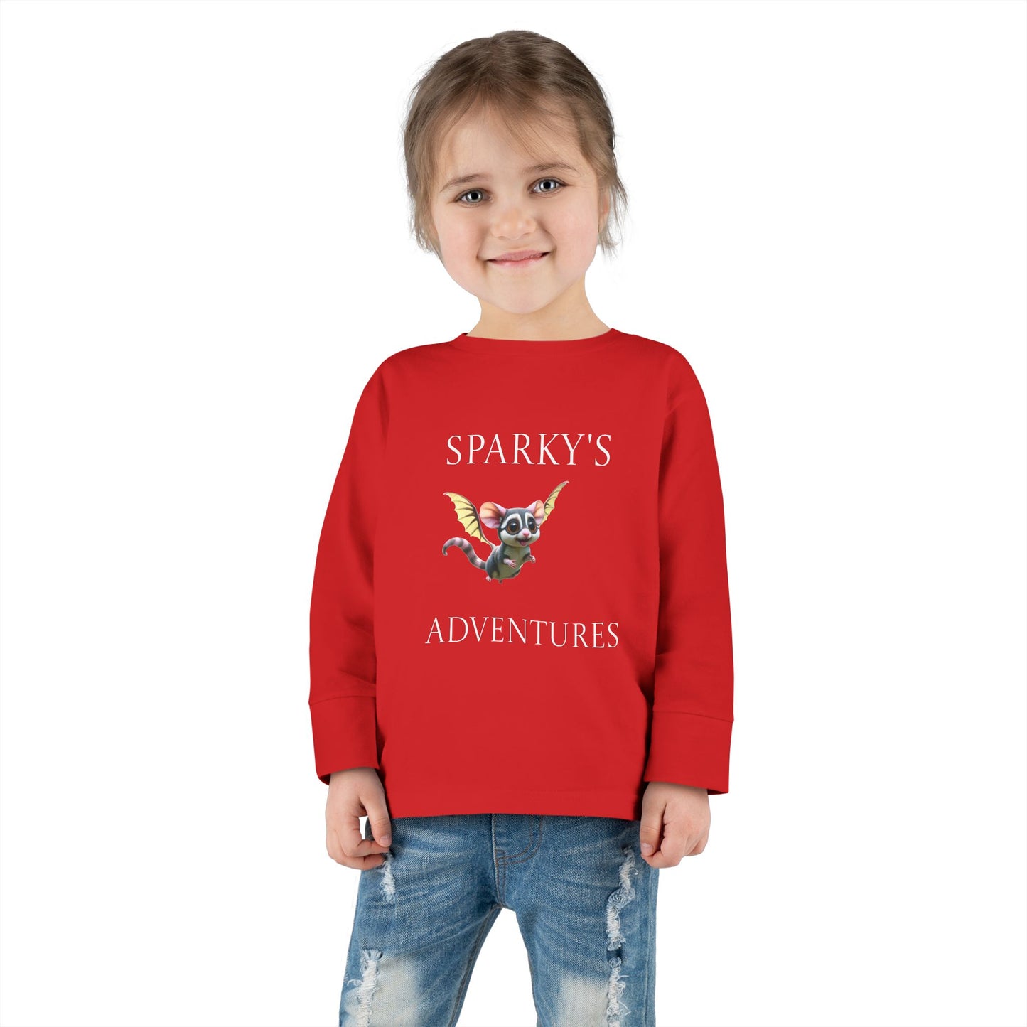 Sparky's Adventures Presents The Adventurous Toddler Long Sleeve Tee Dark Colors - Perfect for Playdates, Birthdays, and Family Outings, Cute Kids Shirt, Gift for Animal Lovers, [...]