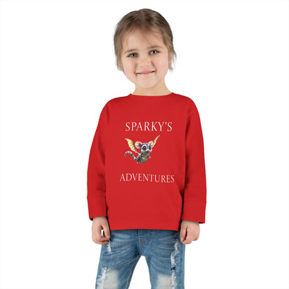 Sparky's Adventures Presents The Adventurous Toddler Long Sleeve Tee Dark Colors - Perfect for Playdates, Birthdays, and Family Outings, Cute Kids Shirt, Gift for Animal Lovers, [...]