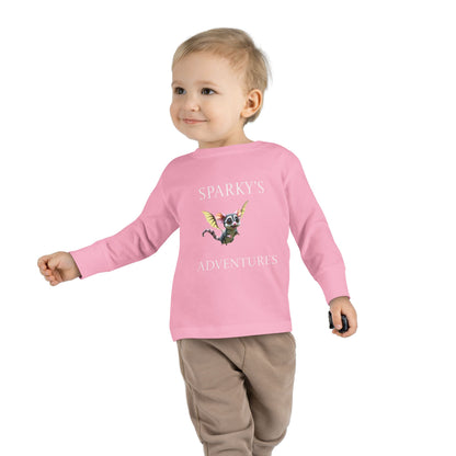 Sparky's Adventures Presents The Adventurous Toddler Long Sleeve Tee Dark Colors - Perfect for Playdates, Birthdays, and Family Outings, Cute Kids Shirt, Gift for Animal Lovers, [...]