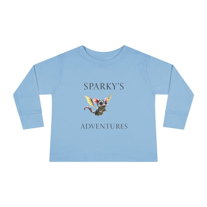 Sparky's Adventures Presents The Adventurous Toddler Long Sleeve Tee - Perfect for Playdates, Birthdays, and Family Outings, Cute Kids Shirt, Gift for Animal Lovers, [...]