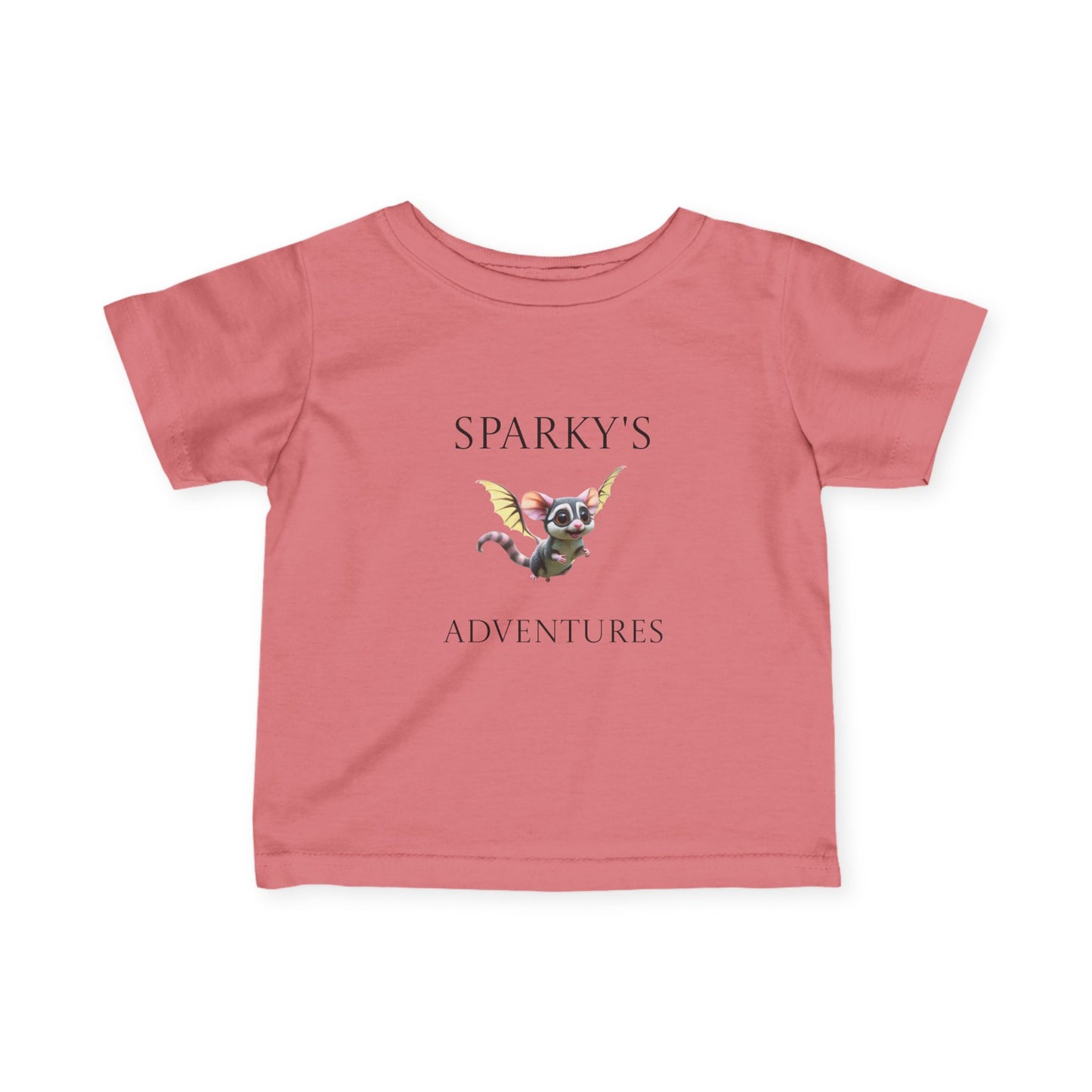 Sparky's Adventures Infant T-Shirt, Dark Colors Cute Baby Tee, Fun Children's Apparel, Unique Gift Idea, Playful Kids Wear