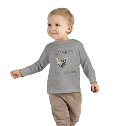 Sparky's Adventures Presents The Adventurous Toddler Long Sleeve Tee - Perfect for Playdates, Birthdays, and Family Outings, Cute Kids Shirt, Gift for Animal Lovers, [...]