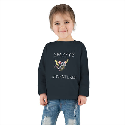 Sparky's Adventures Presents The Adventurous Toddler Long Sleeve Tee Dark Colors - Perfect for Playdates, Birthdays, and Family Outings, Cute Kids Shirt, Gift for Animal Lovers, [...]