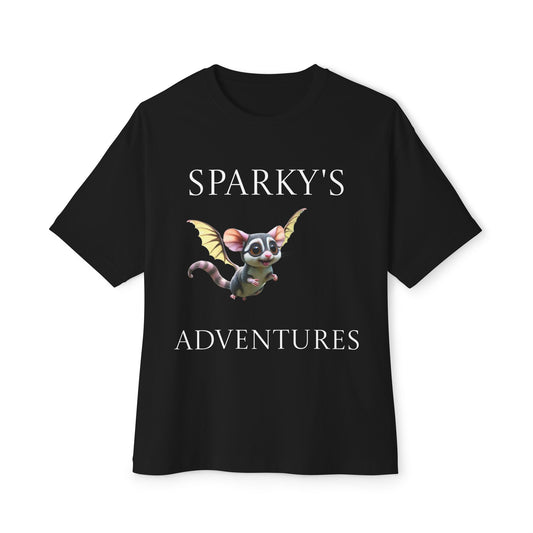 Sparky's Adventures Dark Colors Unisex Oversized Boxy Tee