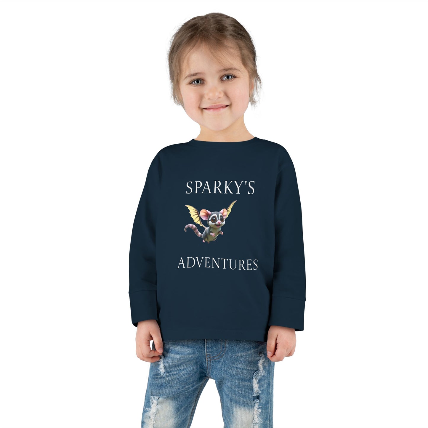 Sparky's Adventures Presents The Adventurous Toddler Long Sleeve Tee Dark Colors - Perfect for Playdates, Birthdays, and Family Outings, Cute Kids Shirt, Gift for Animal Lovers, [...]