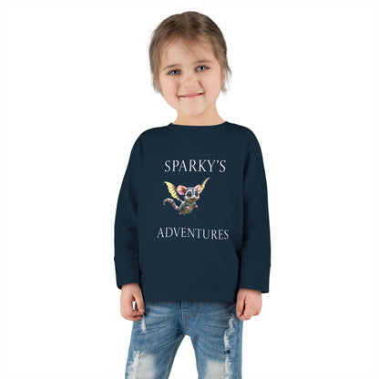 Sparky's Adventures Presents The Adventurous Toddler Long Sleeve Tee Dark Colors - Perfect for Playdates, Birthdays, and Family Outings, Cute Kids Shirt, Gift for Animal Lovers, [...]