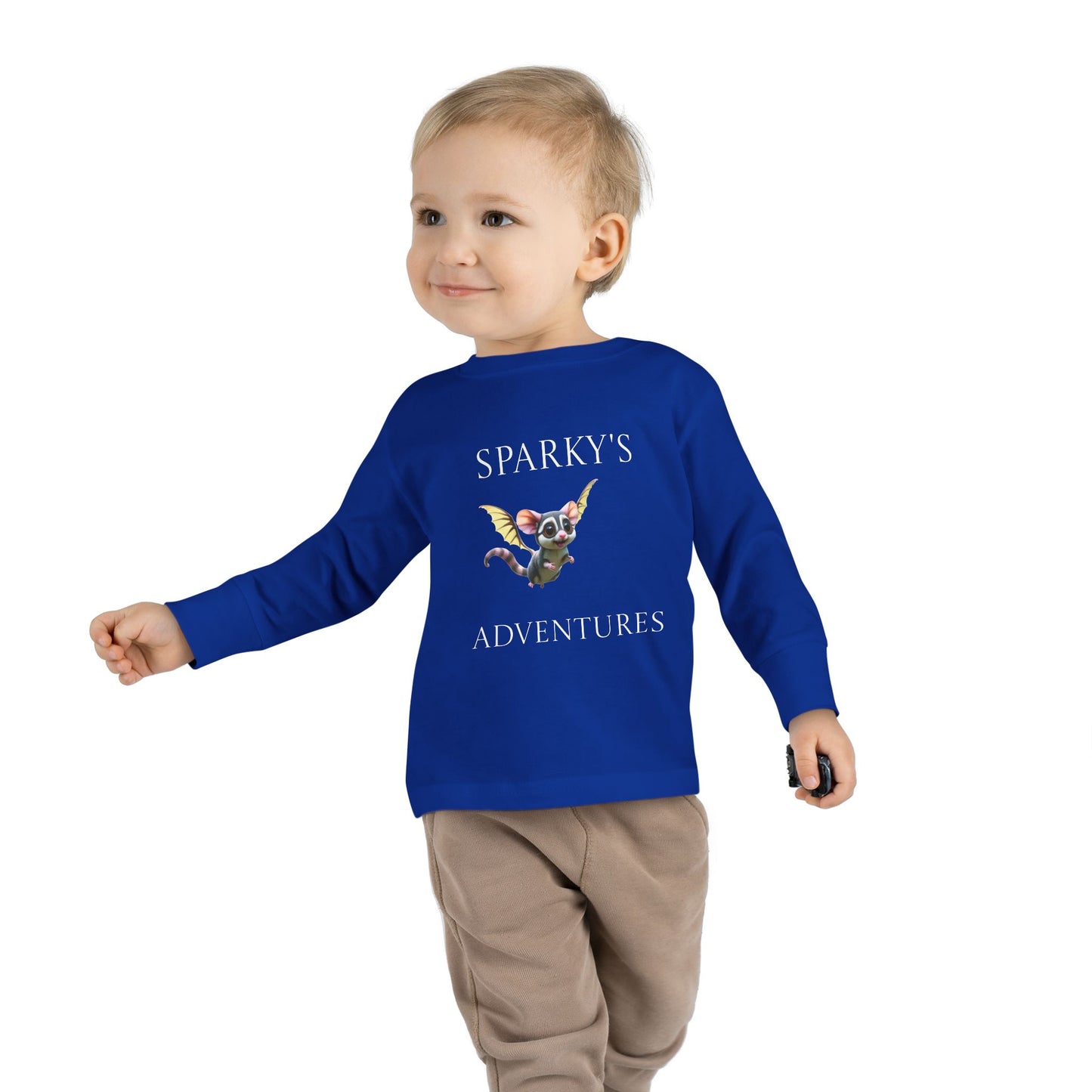 Sparky's Adventures Presents The Adventurous Toddler Long Sleeve Tee Dark Colors - Perfect for Playdates, Birthdays, and Family Outings, Cute Kids Shirt, Gift for Animal Lovers, [...]