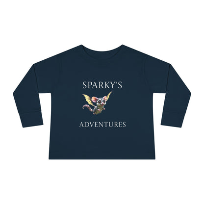 Sparky's Adventures Presents The Adventurous Toddler Long Sleeve Tee Dark Colors - Perfect for Playdates, Birthdays, and Family Outings, Cute Kids Shirt, Gift for Animal Lovers, [...]