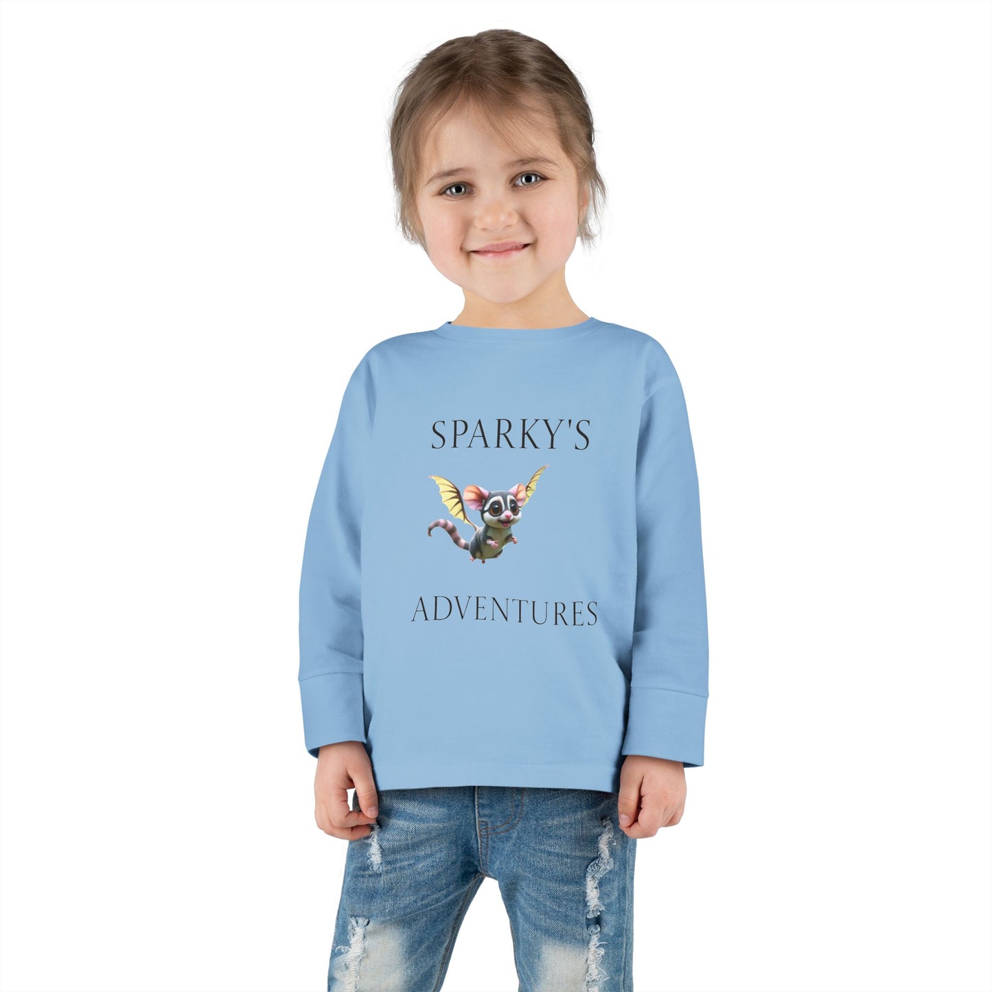 Sparky's Adventures Presents The Adventurous Toddler Long Sleeve Tee - Perfect for Playdates, Birthdays, and Family Outings, Cute Kids Shirt, Gift for Animal Lovers, [...]