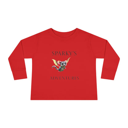 Sparky's Adventures Presents The Adventurous Toddler Long Sleeve Tee - Perfect for Playdates, Birthdays, and Family Outings, Cute Kids Shirt, Gift for Animal Lovers, [...]