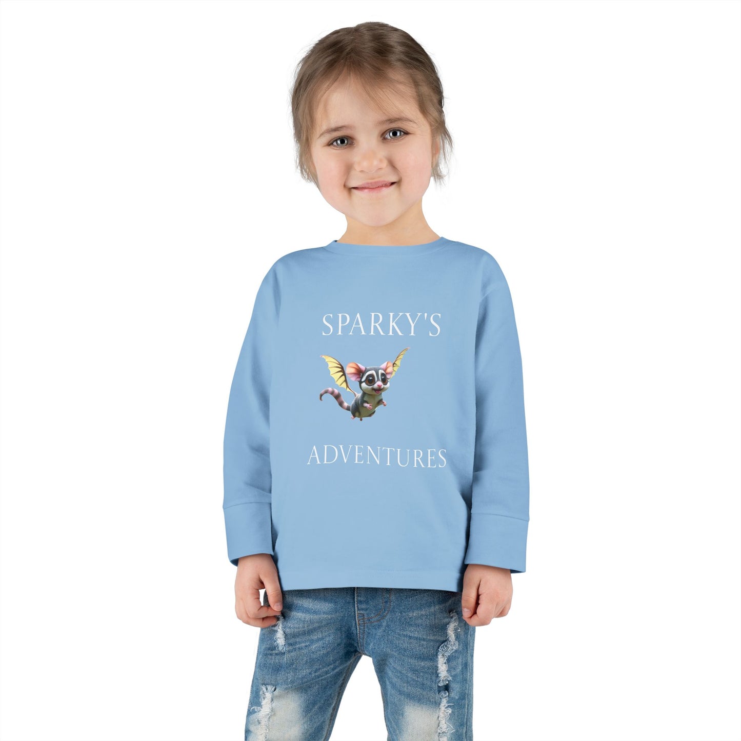 Sparky's Adventures Presents The Adventurous Toddler Long Sleeve Tee Dark Colors - Perfect for Playdates, Birthdays, and Family Outings, Cute Kids Shirt, Gift for Animal Lovers, [...]