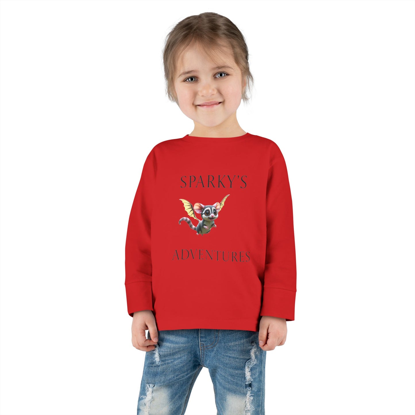 Sparky's Adventures Presents The Adventurous Toddler Long Sleeve Tee - Perfect for Playdates, Birthdays, and Family Outings, Cute Kids Shirt, Gift for Animal Lovers, [...]