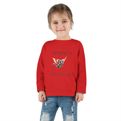 Sparky's Adventures Presents The Adventurous Toddler Long Sleeve Tee - Perfect for Playdates, Birthdays, and Family Outings, Cute Kids Shirt, Gift for Animal Lovers, [...]