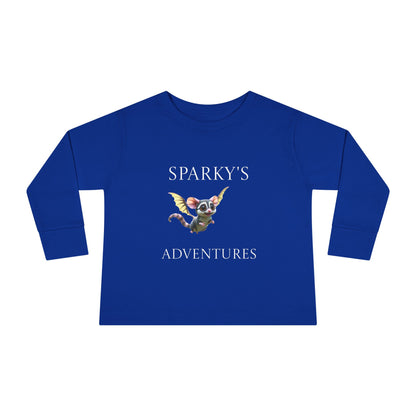Sparky's Adventures Presents The Adventurous Toddler Long Sleeve Tee Dark Colors - Perfect for Playdates, Birthdays, and Family Outings, Cute Kids Shirt, Gift for Animal Lovers, [...]