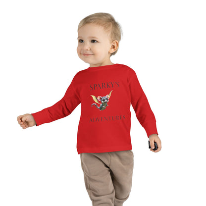 Sparky's Adventures Presents The Adventurous Toddler Long Sleeve Tee - Perfect for Playdates, Birthdays, and Family Outings, Cute Kids Shirt, Gift for Animal Lovers, [...]