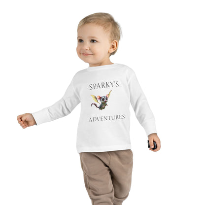 Sparky's Adventures Presents The Adventurous Toddler Long Sleeve Tee - Perfect for Playdates, Birthdays, and Family Outings, Cute Kids Shirt, Gift for Animal Lovers, [...]
