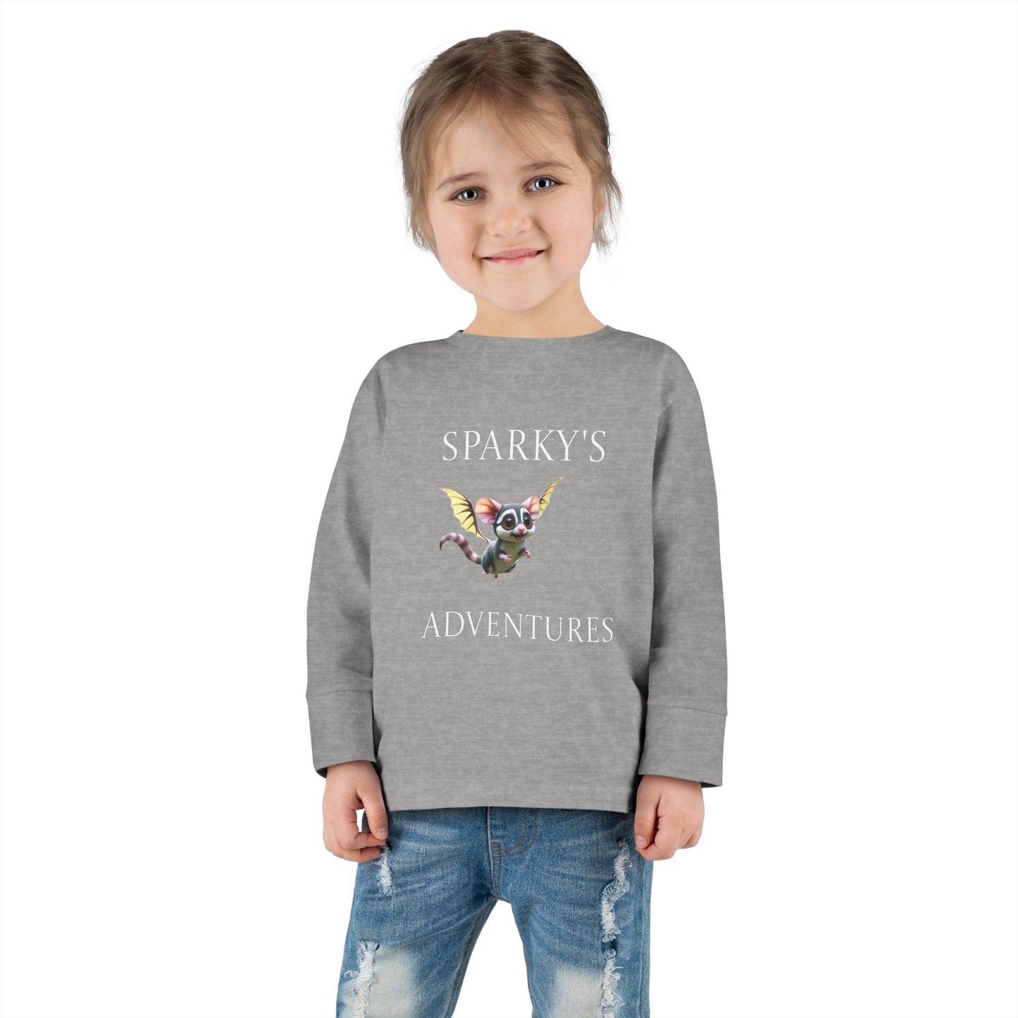 Sparky's Adventures Presents The Adventurous Toddler Long Sleeve Tee Dark Colors - Perfect for Playdates, Birthdays, and Family Outings, Cute Kids Shirt, Gift for Animal Lovers, [...]