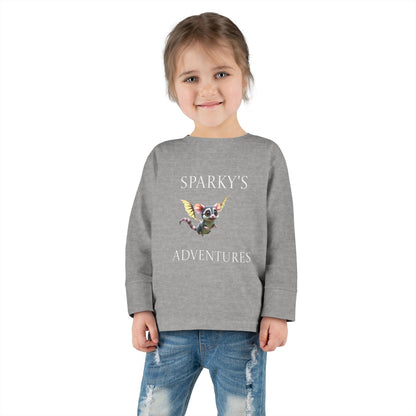 Sparky's Adventures Presents The Adventurous Toddler Long Sleeve Tee Dark Colors - Perfect for Playdates, Birthdays, and Family Outings, Cute Kids Shirt, Gift for Animal Lovers, [...]