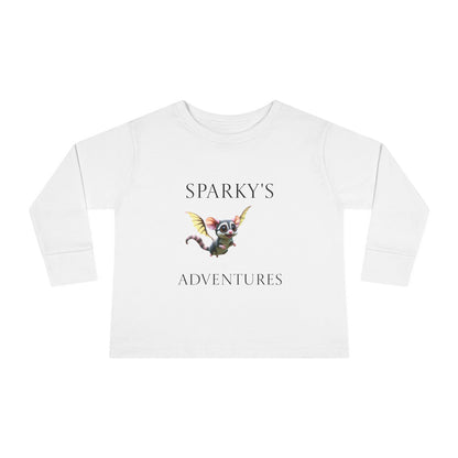 Sparky's Adventures Presents The Adventurous Toddler Long Sleeve Tee - Perfect for Playdates, Birthdays, and Family Outings, Cute Kids Shirt, Gift for Animal Lovers, [...]