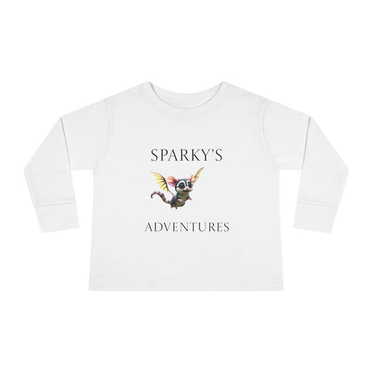 Sparky's Adventures Presents The Adventurous Toddler Long Sleeve Tee - Perfect for Playdates, Birthdays, and Family Outings, Cute Kids Shirt, Gift for Animal Lovers, [...]