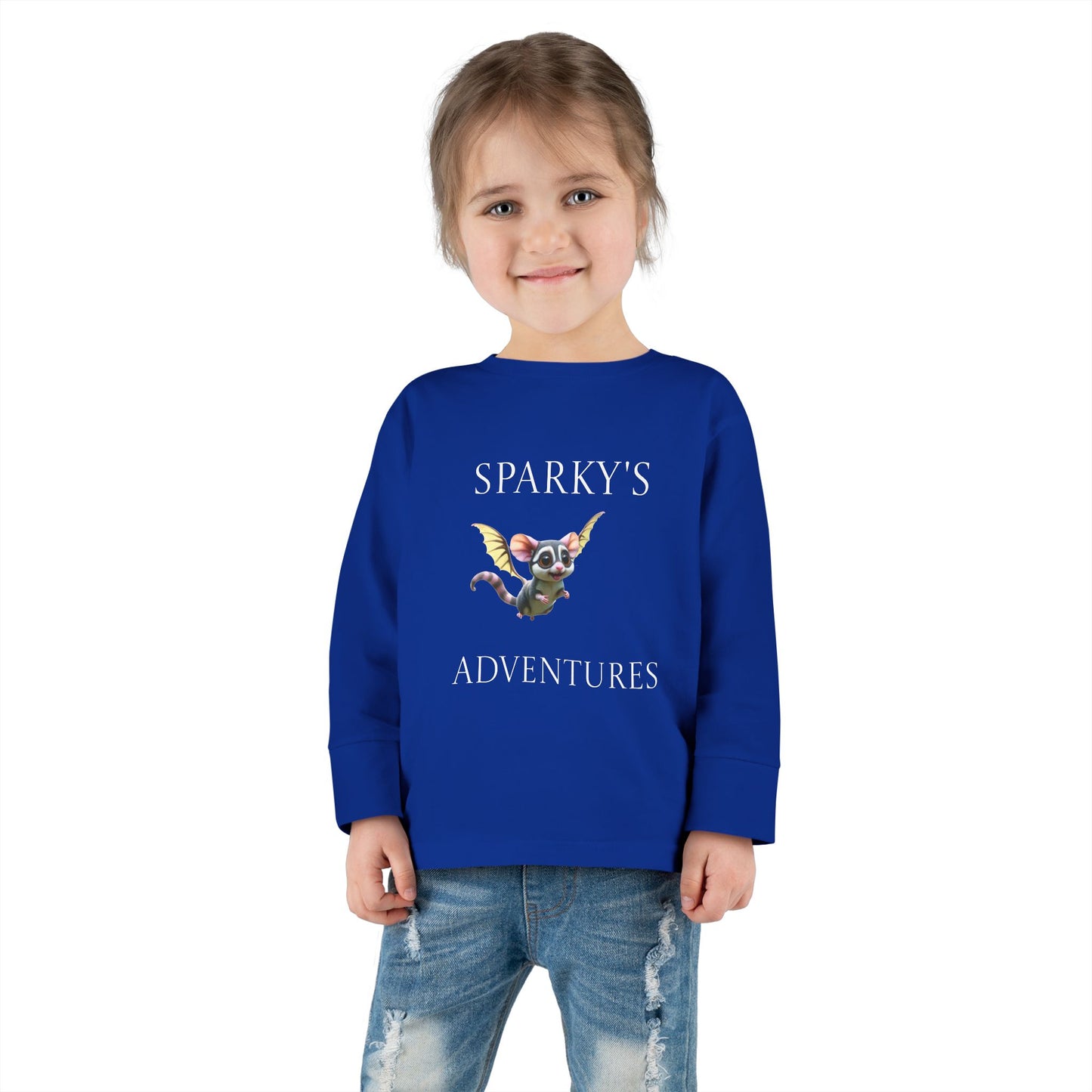 Sparky's Adventures Presents The Adventurous Toddler Long Sleeve Tee Dark Colors - Perfect for Playdates, Birthdays, and Family Outings, Cute Kids Shirt, Gift for Animal Lovers, [...]