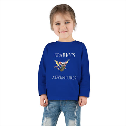 Sparky's Adventures Presents The Adventurous Toddler Long Sleeve Tee Dark Colors - Perfect for Playdates, Birthdays, and Family Outings, Cute Kids Shirt, Gift for Animal Lovers, [...]